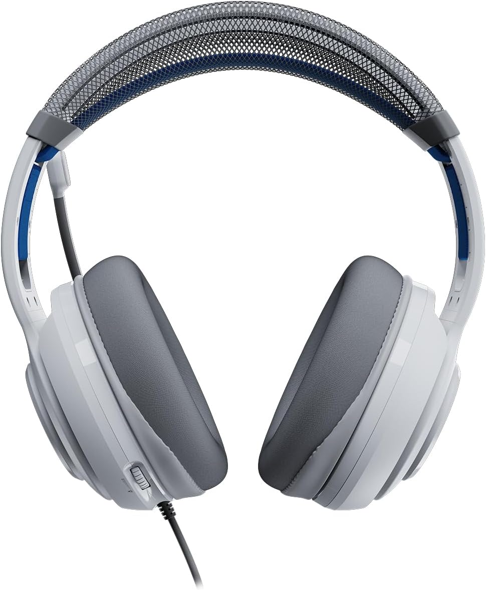 Turtle Beach Atlas 200 Wired Gaming Headset Officially Licensed for PlayStation, PS5, PS4, 50mm Nanoclear Drivers, Flip-to-Mute Mic, Memory Foam Cushions, Floating Headband - White