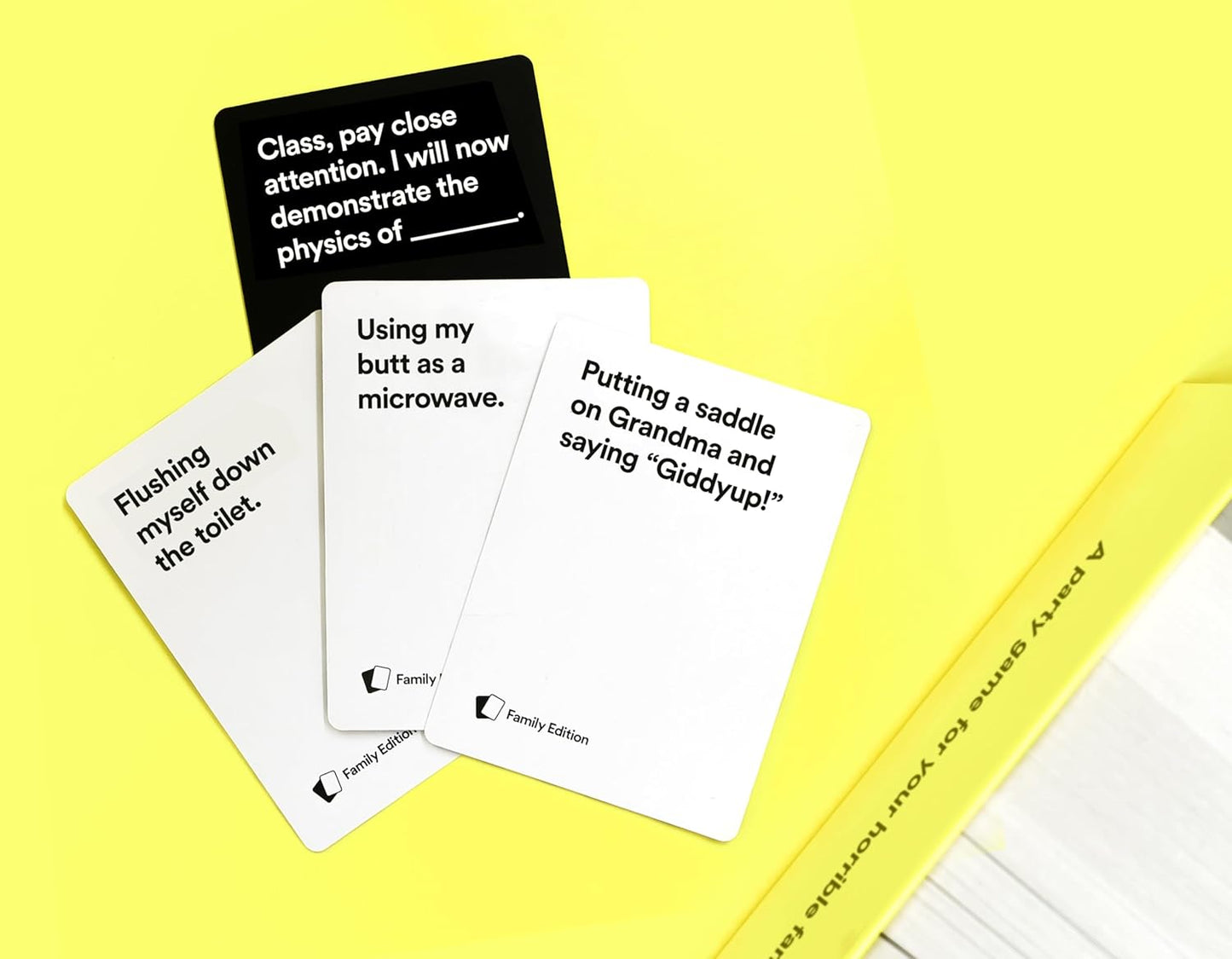 Cards Against Humanity: Family Edition • Ages 8+ • A Party Game for Your Horrible Family