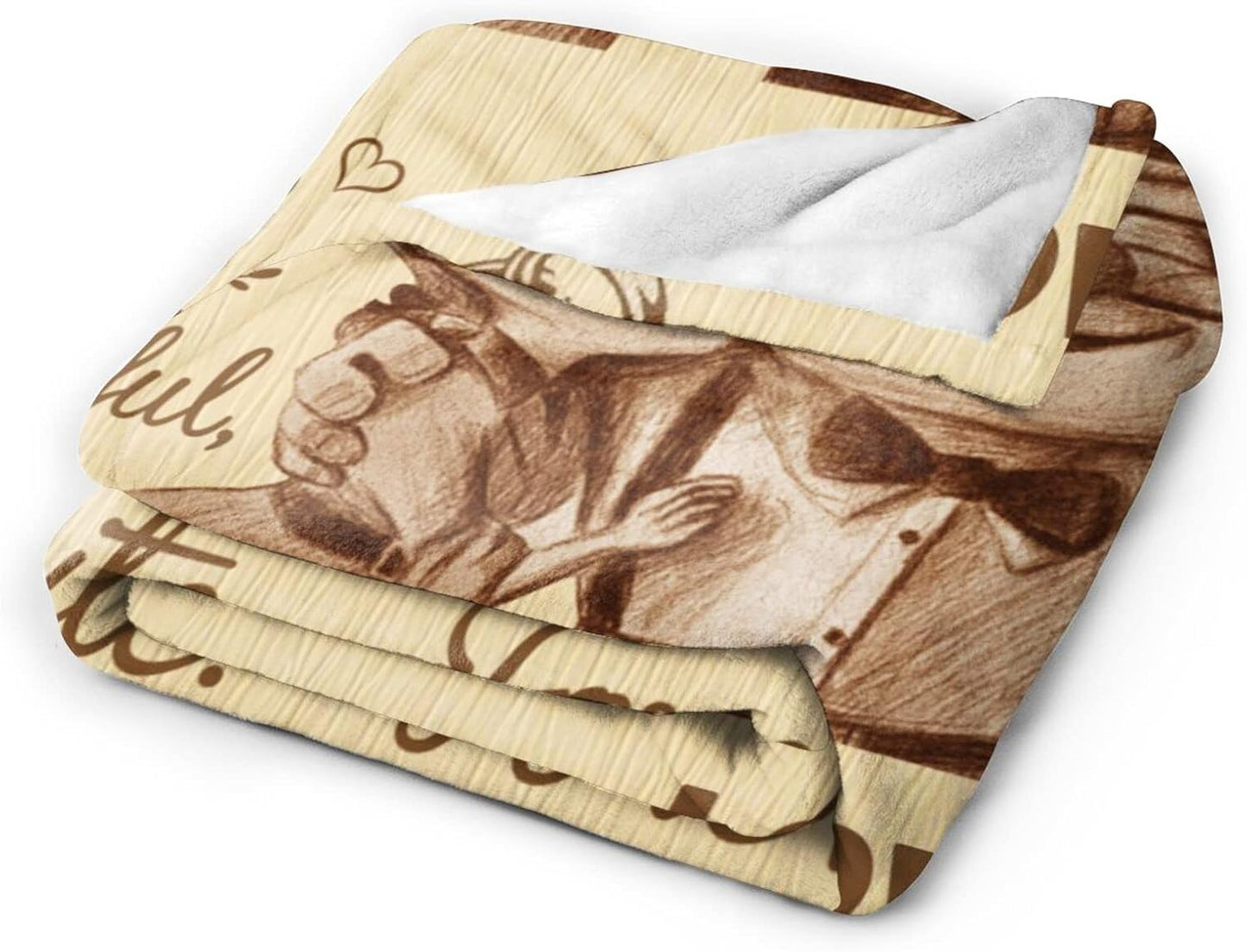 Anniversary Blanket Gifts for Him Her, Wedding Anniversary Romantic Gifts for Wife Husband, Best Happy Anniversary Marriage Gift for Couple Men Women, Soft Flannel Throw Blanket 60" x 50"