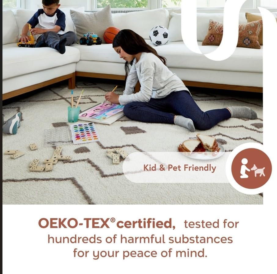 nuLOOM SuperiorWash Collection Kai Charcoal, 2'6" x 8', Fluffy and Cozy, High Traffic, Stain Resistant, Easy Clean, Durable Washable Runner for Bedroom, Living Room, Dining, Den, Foyer, Entryway