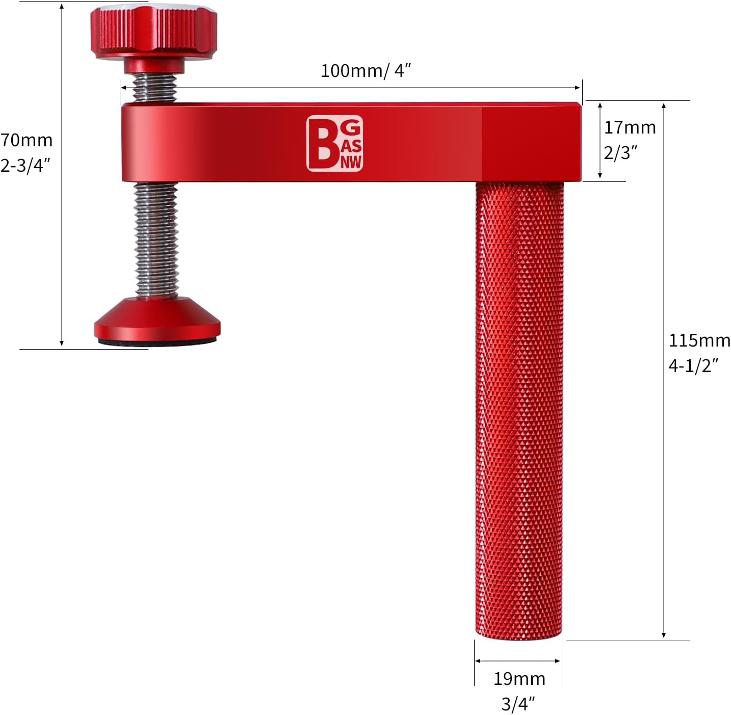 Bench Dog Clamp, 3/4 inch(19mm) Sturdy & Non-marking Bench Dogs Hole Clamp Woodworking Dog Holes Workbench Accessories for Woodworking Clamps Hand Tools
