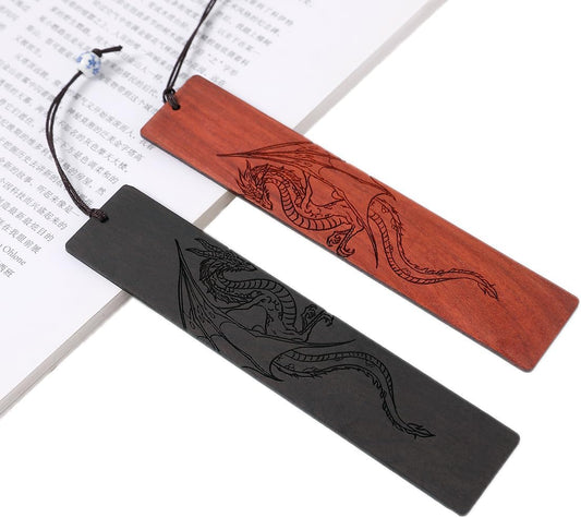 Dragon Bookmark Gift, Bookmarks for Men Boy, Cool Bookmarks, Book Marks for Adults Kids Fantasy Gifts for Men (Dragon)
