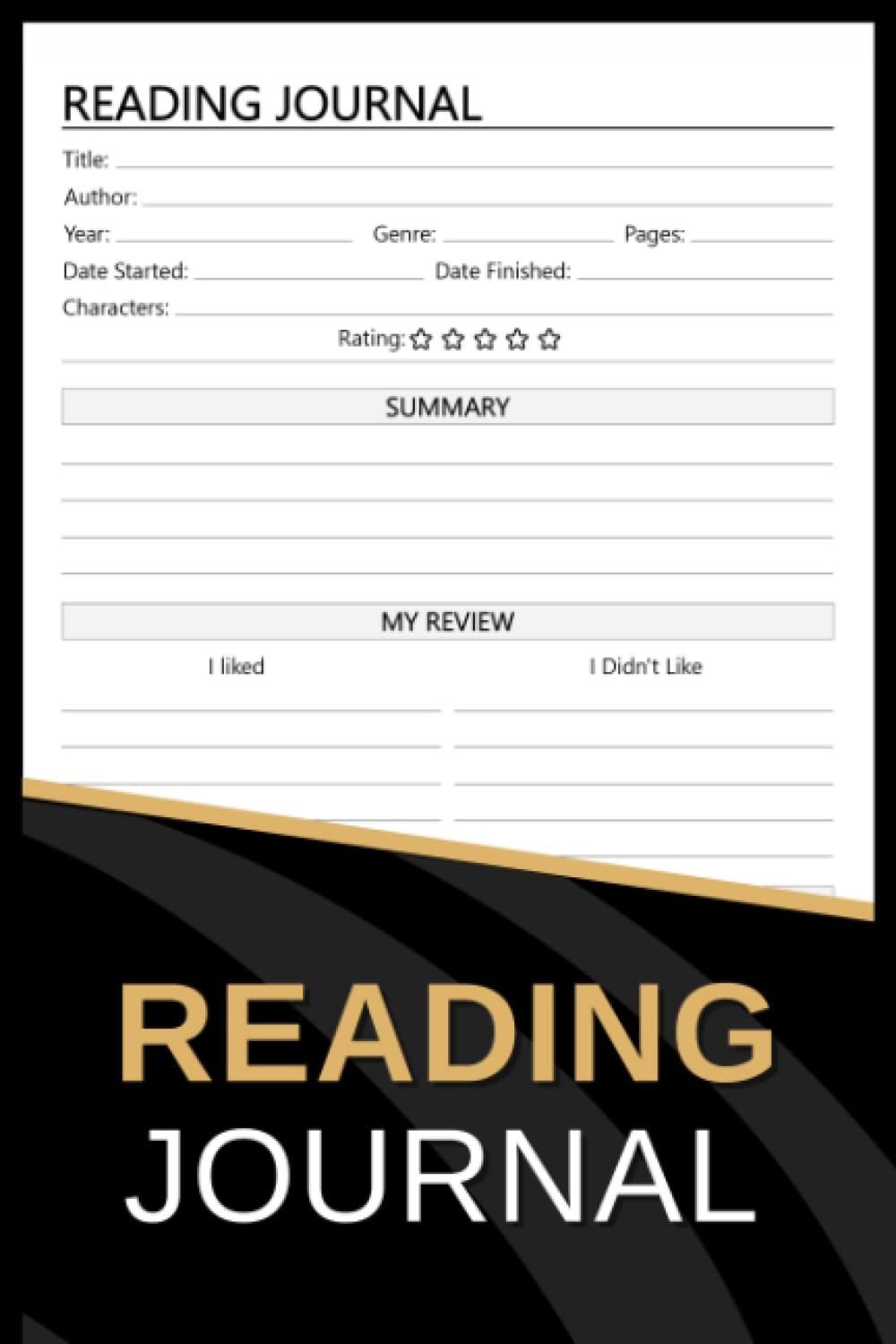 Reading Journal: Book Tracker to Write Your Reviews and Favorite Quotes