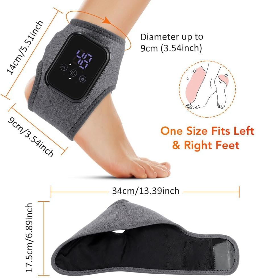 Feet Relief - Feet Relief Massager, Triple Method Heated Foot Massager for Neuropathy (2 Pcs * Black)