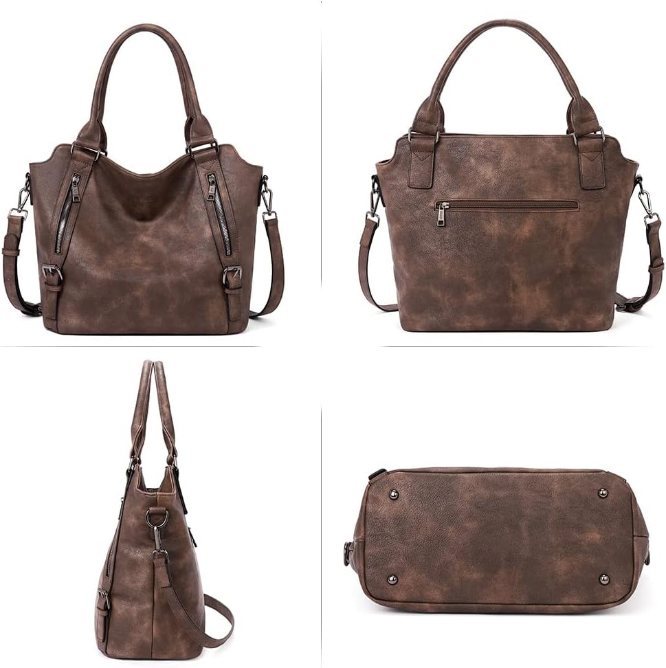 CLUCI Purses for Women, Large Hobo Bags, Multiple Pockets Tote Handbags, Water Repellent Shoulder Bag with Adjustable Strap