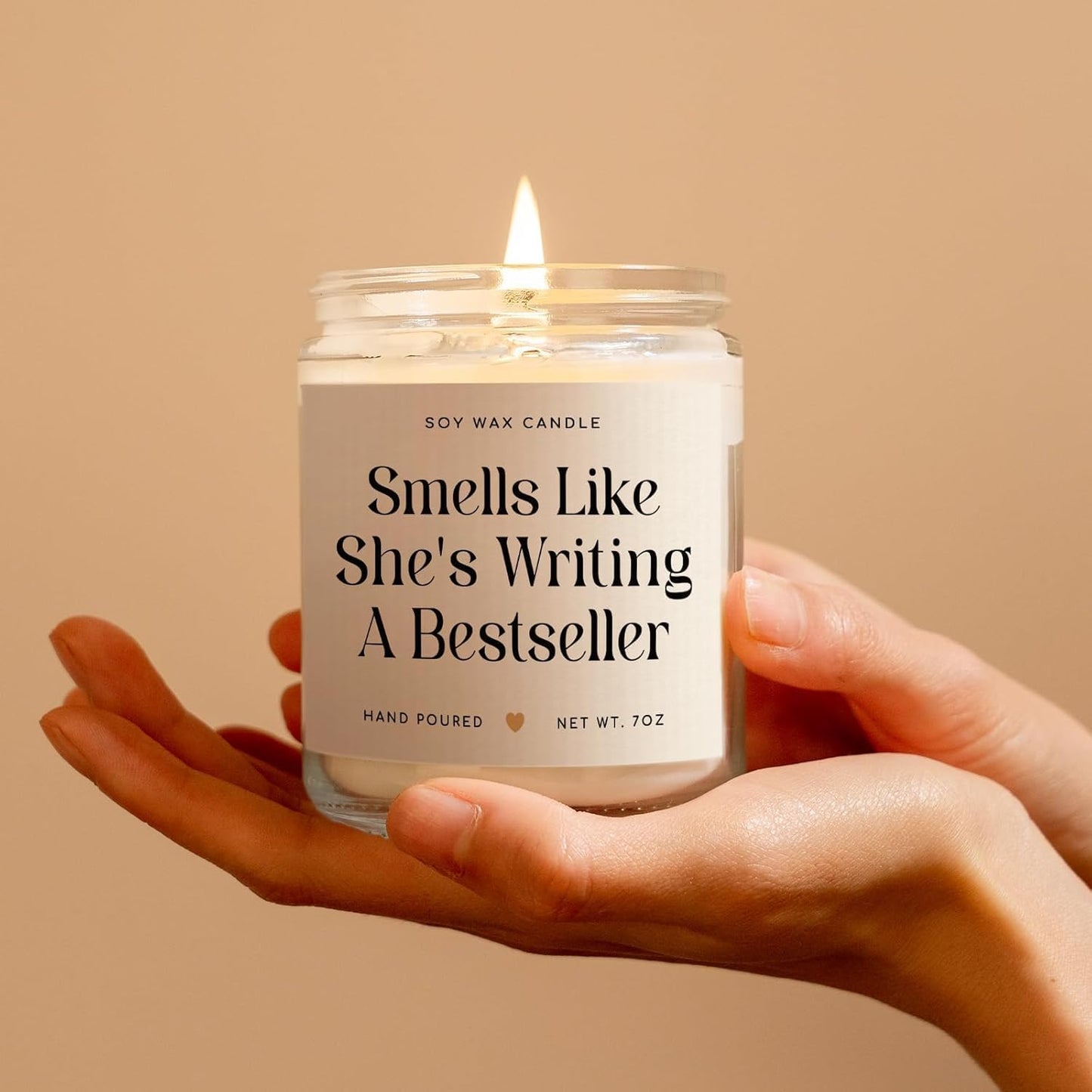 SteadStyle Writer Gifts for Women - Creative Future Author Gifts for Writers, Cool Presents for Book Novelist Screenwriter Writing Enthusiasts Author Inspiration Lavender Scented Soy Wax Candles 7oz