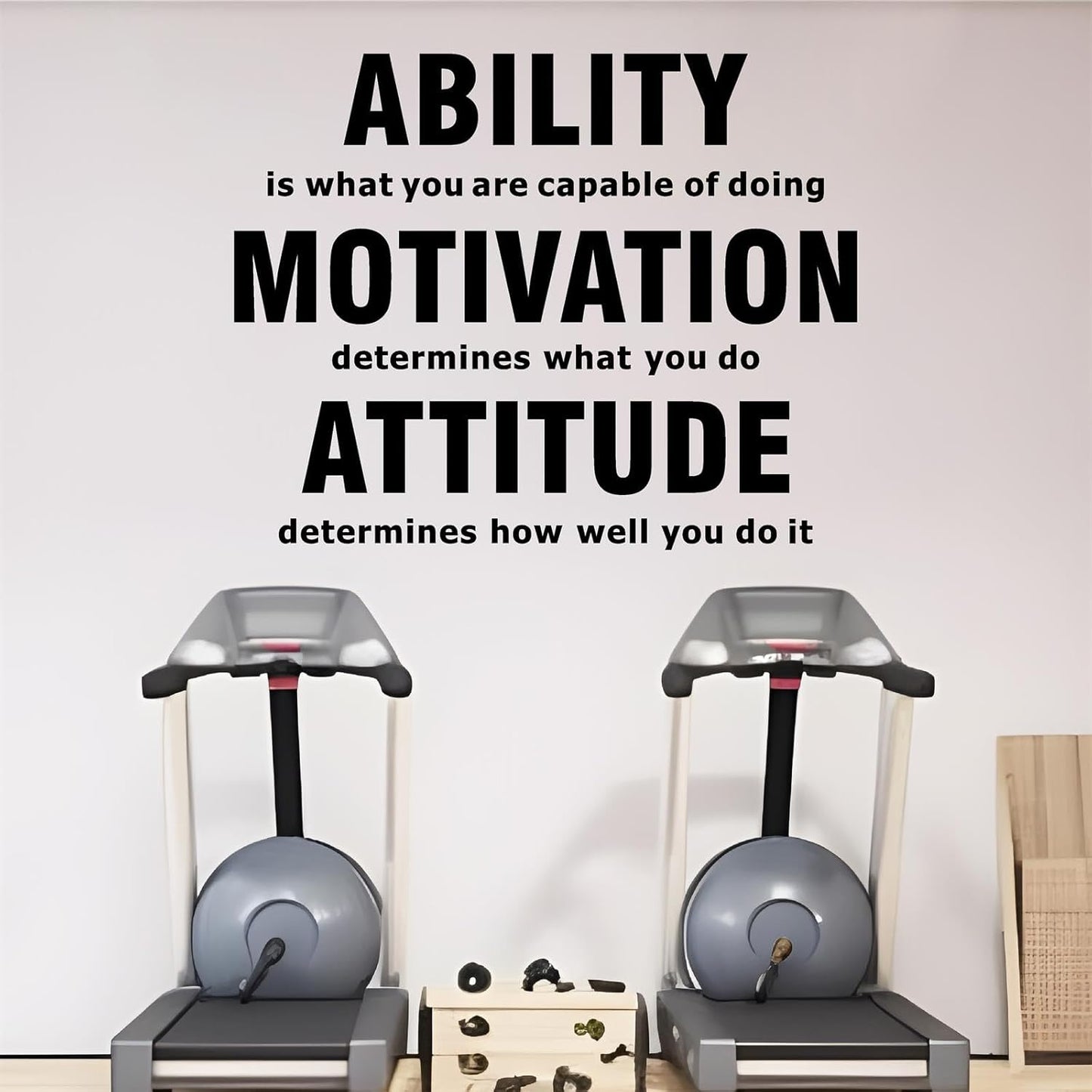 Inspirational Quotes Wall Stickers Large Vinyl Positive Saying Wall Decals Black Postive Quote Stickers Inspirational Lettering Decals Gym Motivational Quotes Stickers for Office Gym Home Decor