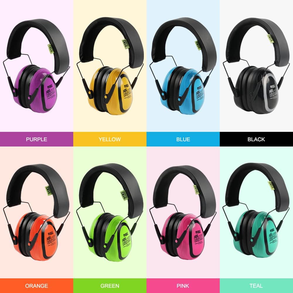 GREEN DEVIL Kids Hearing Protection Ear muffs 27dB Noise Cancelling For Age 1-16 Low Profile Autism Sensory Headphones