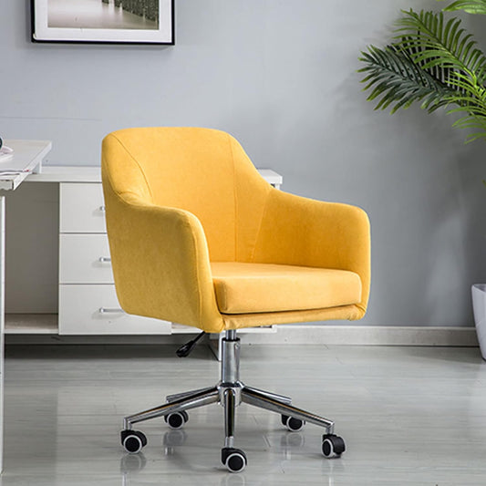 Comfortable Cloth Lounge Chair with Adjustable Height for Living Room, Office, Reading Room - Relax Armchair Adjust Rolling Chair