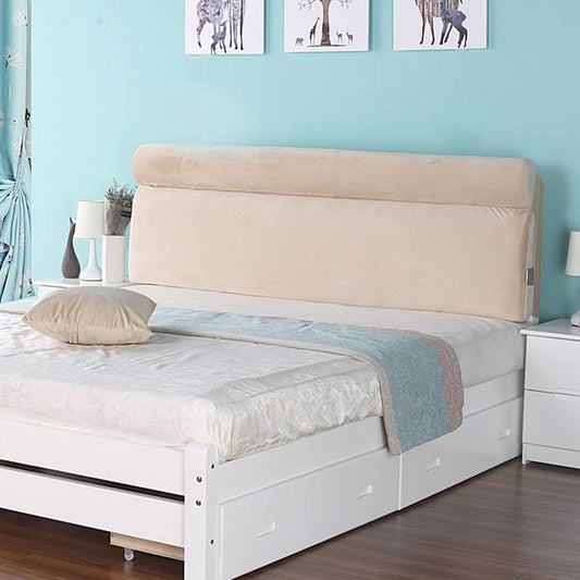 Headboard Bedside Cushion Pads Soft Case Multifunction Large Back Washable, Cloth, 4 Colors, 6 Sizes (Color : 2#, Size : with headboard-70cm)