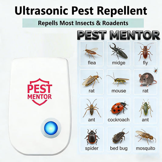 10 Packs Ultrasonic Pest Control Repeller, Electronic Pest Repellent Mouse Repellent, Indoor Pest Control for Roach Rodent Mouse Bugs Mosquito Mice Spider Ant Fleas Insects Cockroach