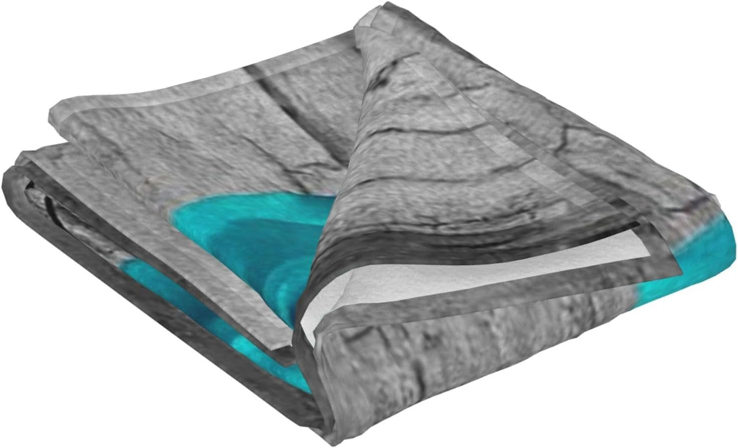 Teal Gray Rose Throw Blanket Cozy Warm Blankets Soft Flannel Blankets Gift Home Bedding Living Room Couch Sofa Bed for All Seasons Blanket 40x50inch
