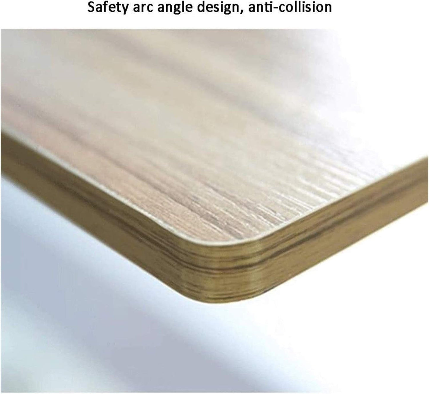 Mobile Lap Table Enjoy On The Bed Writing Drawing Reading Wheels Side Table for Living Room Bedroom (Color : White Wood Color Size : 60x40cm) (White Wood Color 80x40cm)