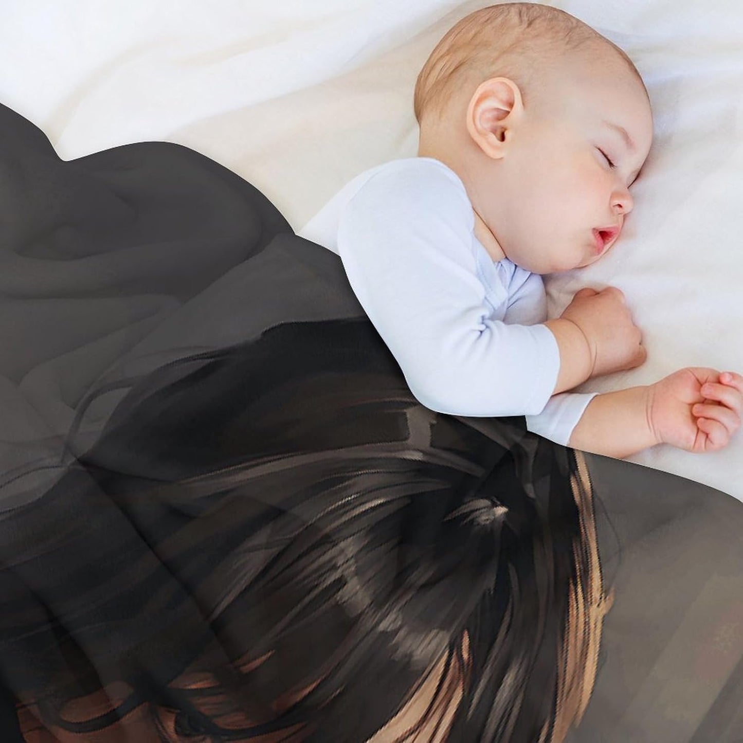 Character in Black Dress Throw Blanket for Couch Super Soft Warm Lightweight Throw Blankets Cozy Flannel Bed Blanket Cute Decorative Blankets for All Seasons Home Decor Gift 50"*60"(130 * 150cm)