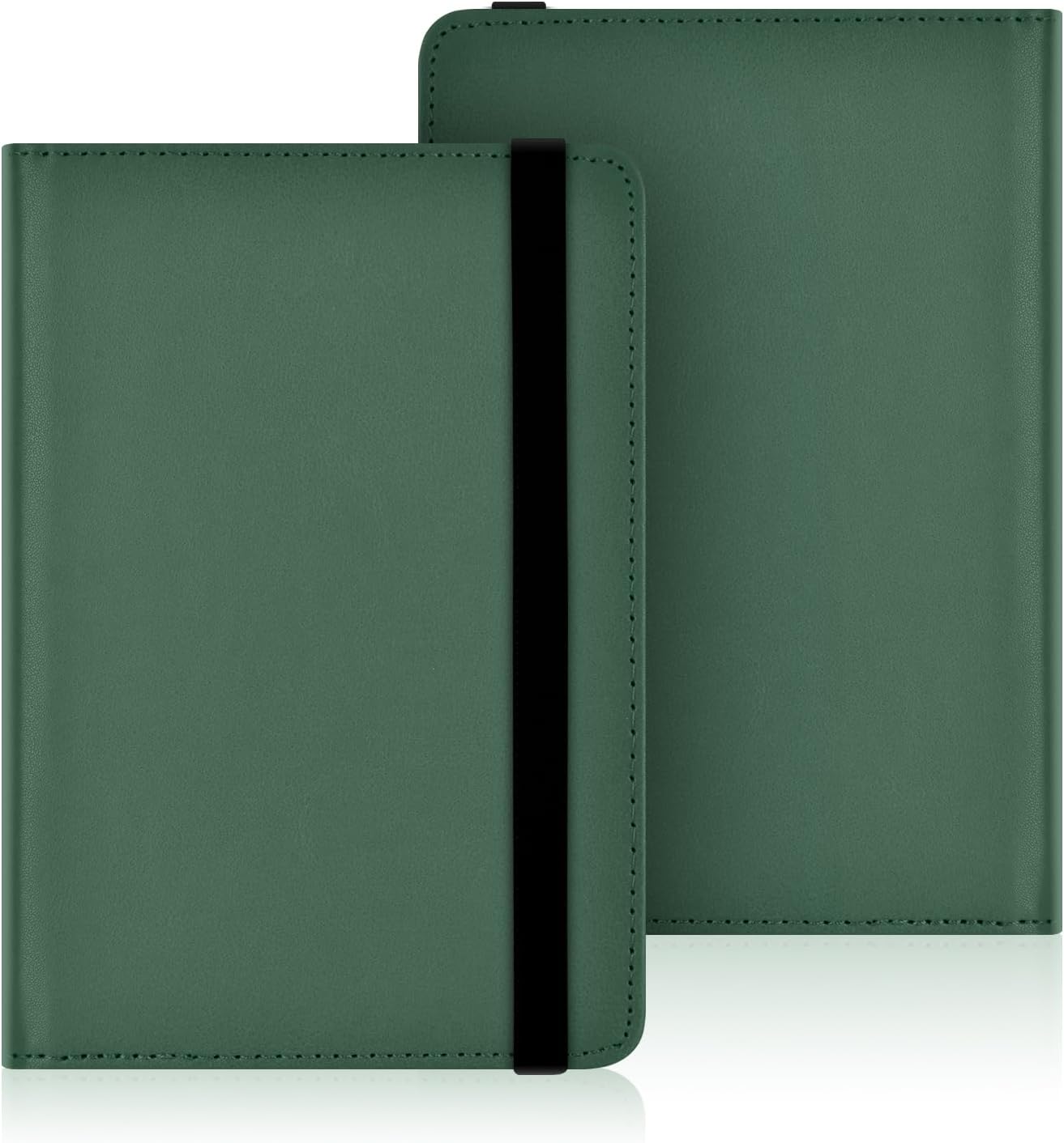 DaFong Universal Case for 6" eReaders Tablet, Lightweight PU Leather Cover with Hand Strap for 6 Inch, Kobo/Voyaga/Sony/Tolino/Nook/Pocketbook E-Book Tablet,Dark Green