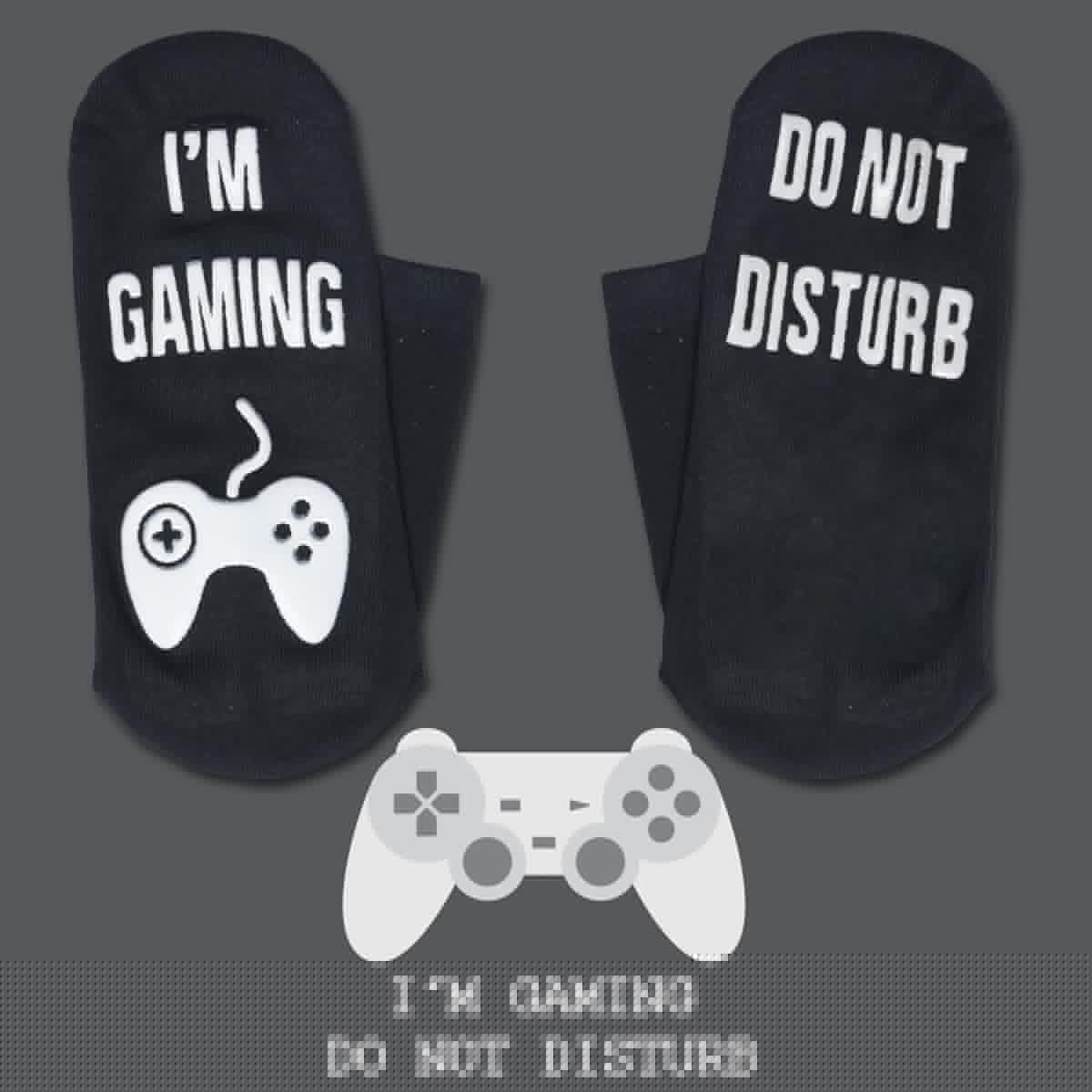Funny Do Not Disturb Gaming Socks Gaming Beanie Winter Hat,Gamer Christmas Stocking Stuffers for Teens Boys Men Kids Black