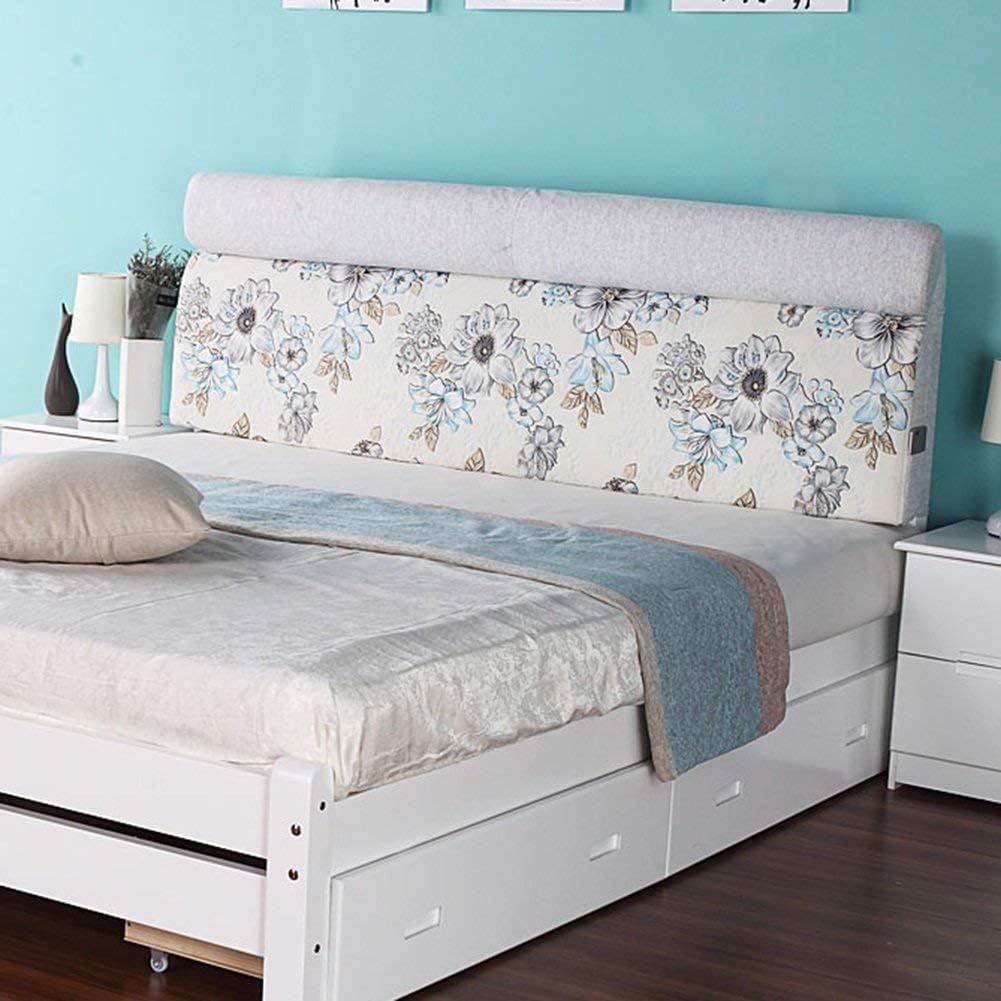 Headboard Bedside Cushion Pads Soft Case Double Bed Big Back, with Headboard/No Headboard, 2 Styles, 6 Sizes (Color : 1#-with headboard, Size : 200cm)