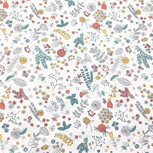 TAOSON 100% Cotton 300 Thread Count Body Pillow Cover Pillowcase Pillow Protector Cushion Cover with Zippers Only Cover No Insert (013 White Flower Leaves,21"x54") Fits 20 x 54