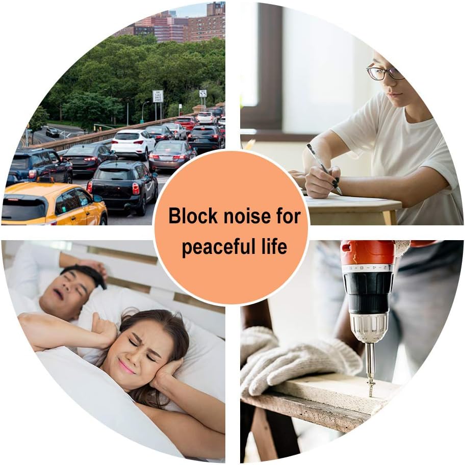 20 Pair Foam Ear Plugs with Cord - Soft & Comfortable Ear Protection - Disposable Ear Plugs Individually Wrapped with Noise Cancelling up to 32dB - Ideal for Sleeping Construction Shooting Sports