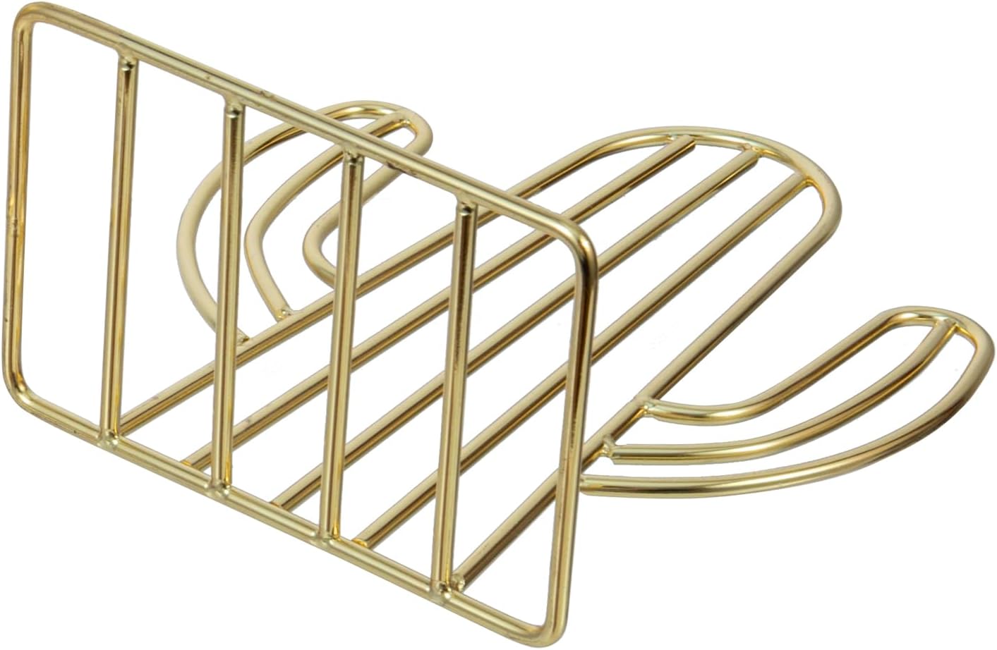 MyGift Modern Brass Tone Bookends, Southwest Desert Style Sagauro Shaped Decorative Book Ends Stands for Home Office Desk School Bookshelf, Metal Wire Cactus Design,1 Pair