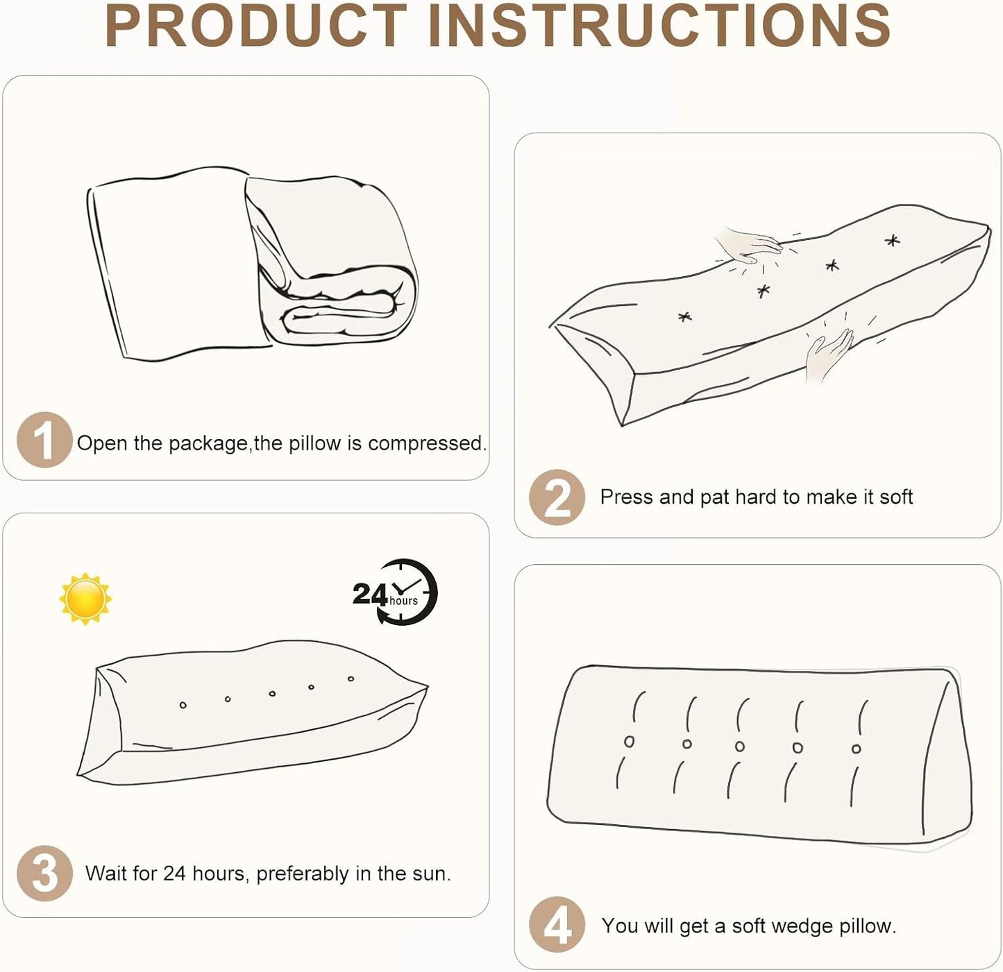 Wedge Pillow Headboard Queen Triangular Bed Wedge Pillow for Headboard, Headboard Pillow Reading Pillow for Daybeds and Bunk Beds with Removable Velvet Cover