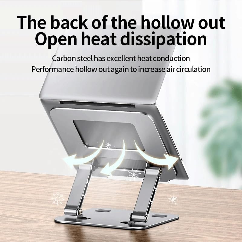 Laptop Stand Aluminum Alloy Foldable Portable Laptop with Suitable for