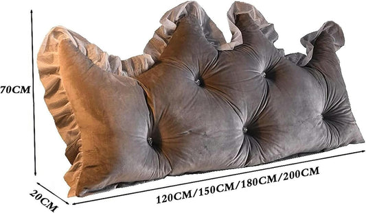 Bed Back Cushion Pillow, Reading Bed Rest Pillow Daybed Backrest Support Cushion Headboard Backrest Cushion Bed Rest Pillows(Bean Paste,150 * 70CM)
