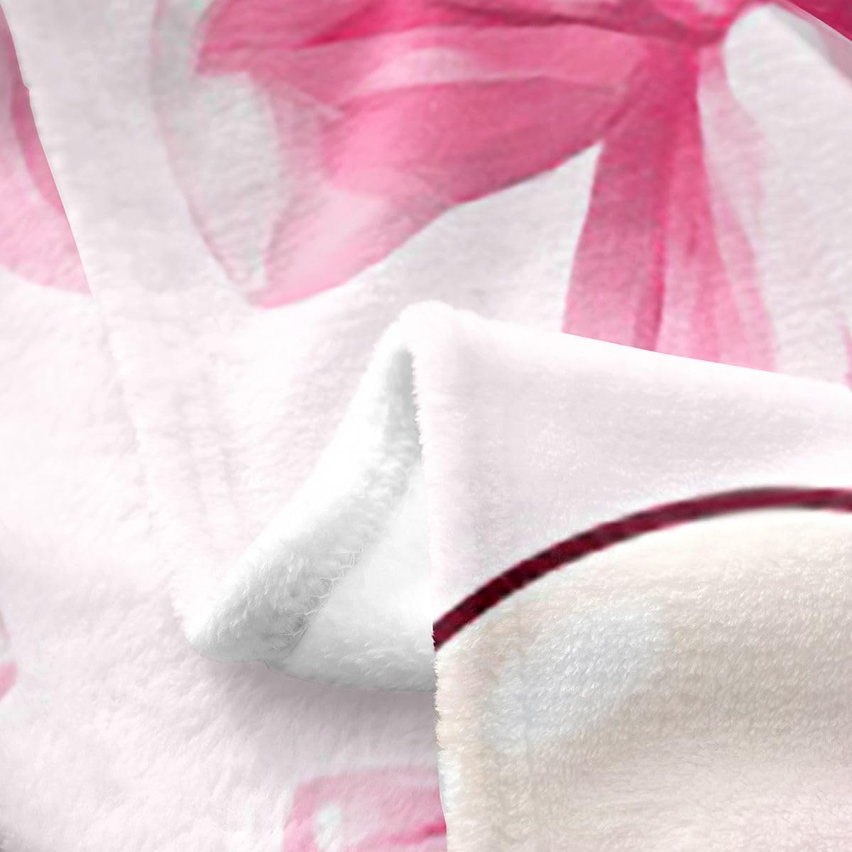 Feelyou Axolotl Flannel Blanket Plush Fuzzy Ribbon Bow Fleece Throw Blanket for Boys Girls Cute Kawaii Aesthetic Plush Lightweight Sofa Throw Salamander Throw 50"x60" for Bed Couch Chair