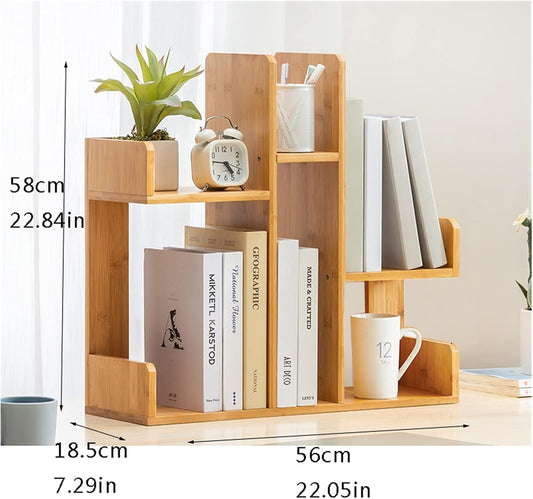 Bookshelf Small Bookshelf Unit for Living Room Office and Bedroom Narrow Modern Bookcase Small Storage Shelf Frame Bookcase Storage Rack