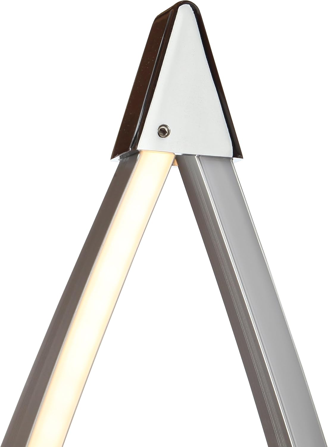 Brightech Twist Floor Lamp, Bright Tall Lamp for Offices, Modern LED Spiral Lamp for Living Rooms, Dimmable Standing Lamp with Sturdy Base for Bedroom Reading, Great Living Room Decor - Silver