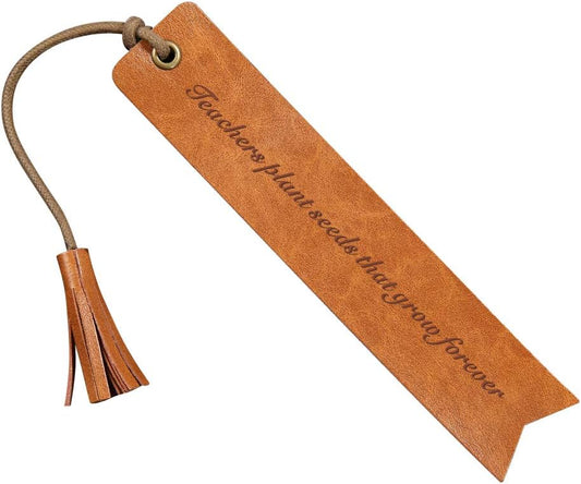 at This Chapter Ends Another Begins Happy Retirement Reader Leather Bookmark Wedding Party Gift Engraved Wedding Reader (Life is a Book)