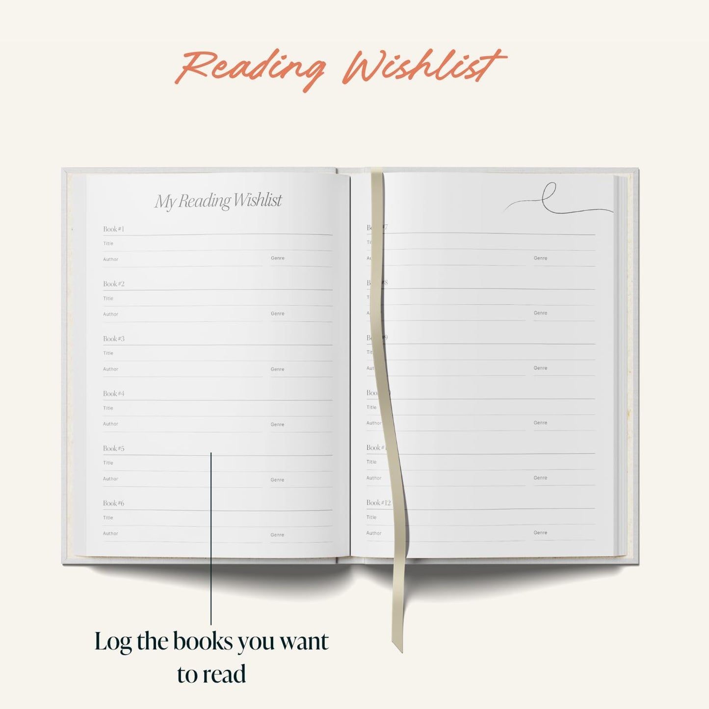 Yop & Tom Reading Journals - Review and Track Your Reading - Includes Planner to Log Your Favourite Books and Authors - On The Beach
