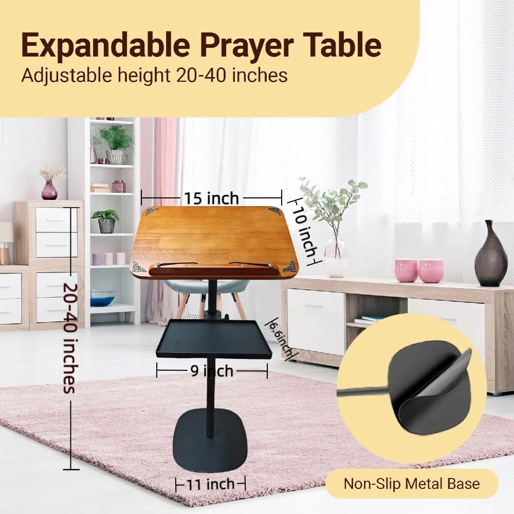 Islam Prayer Table Quran Stand&Quran Holder Helps Elderly Sit For Prayer