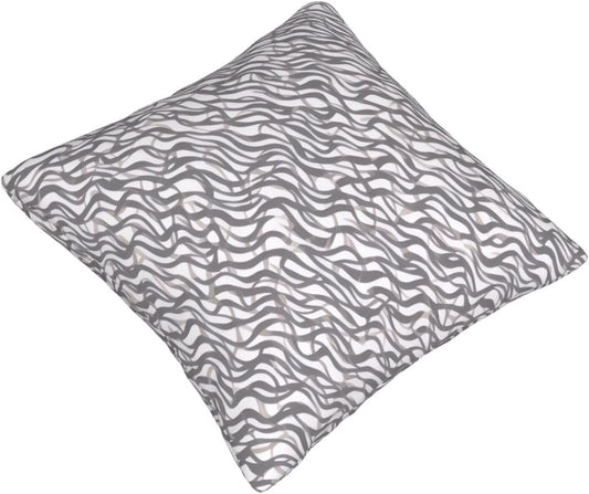 All-Season Square Pillow Covers 18"X18", Zebra, Decorative Throw Pillow Covers for Sofa Bed Couch, Hidden Zipper Cushion Cover, Square Lumbar & Accent Pillowcases for Home Decor