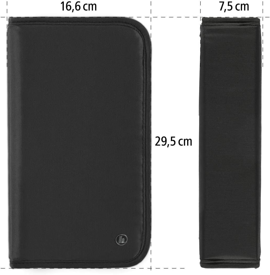 Hama CD wallet for storing 80 CDs/DVDs/Blu-rays, black,00033832