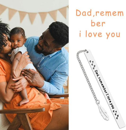 Fathers Day Gifts for Dad from Son Dad Bookmark from Daughter I Love You Dad Birthday Gift Ideas Dad Reading Gifts for Dad on Wedding Day Daddy Keepsake Dad Engraved Gifts Retirement Gifts for My Dad