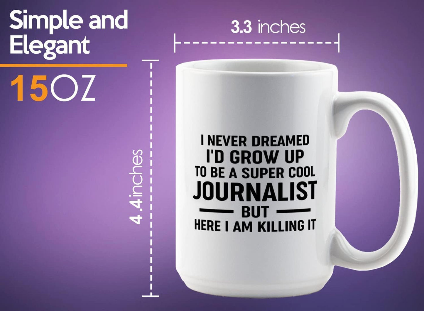 Journalist Coffee Mug 15oz White -Sup C Journalist - Reading Lover Book Club Gift Author Appreciation Writer Journalism Novelist Scriptwriter