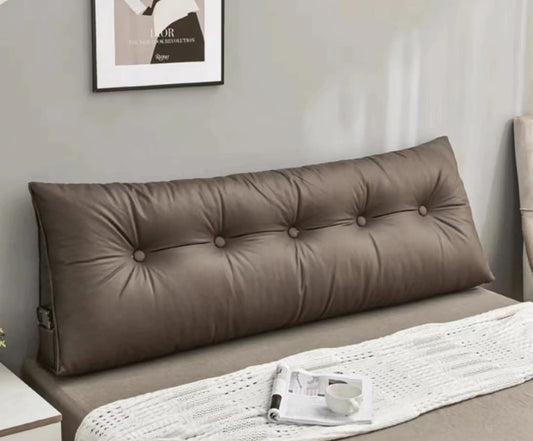Comfortable Lumbar Bed Pillow Reading Backrest Cushion Triangular Headboard Pillow Bed Wedge Pillow Large Reading Pillow For Bay Window Tatami Sofa Bedroom(Size:150x20x50cm(59x7.8x20"),Color:Coffee)