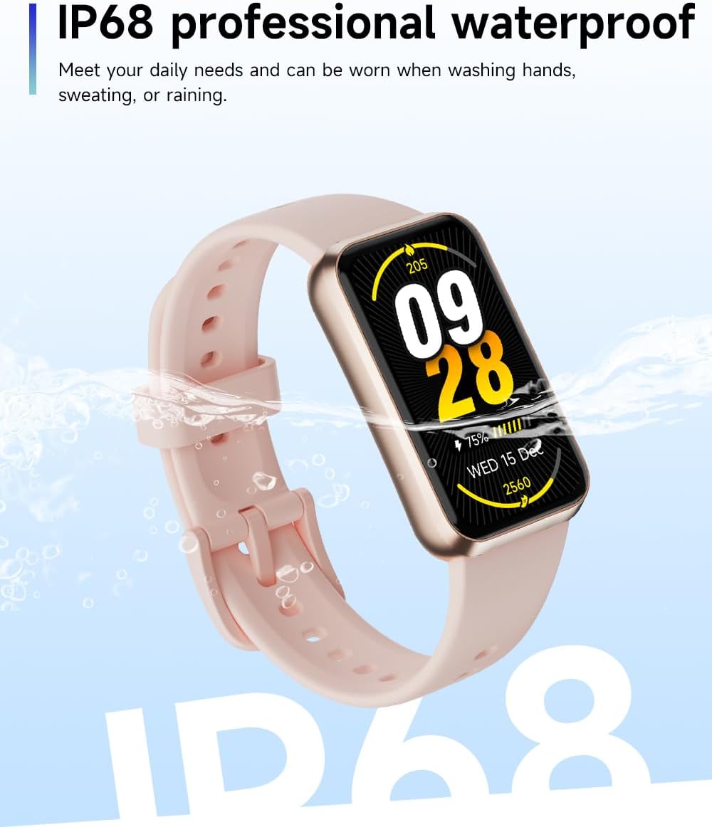 Fitness Trackers,Blood Oxygen Heart Rate Sleep Monitor,Smart Band 24/7 Health Monitoring,Calorie Pedometer Steps Counter Activity watchs/Notifications for iOS/Android