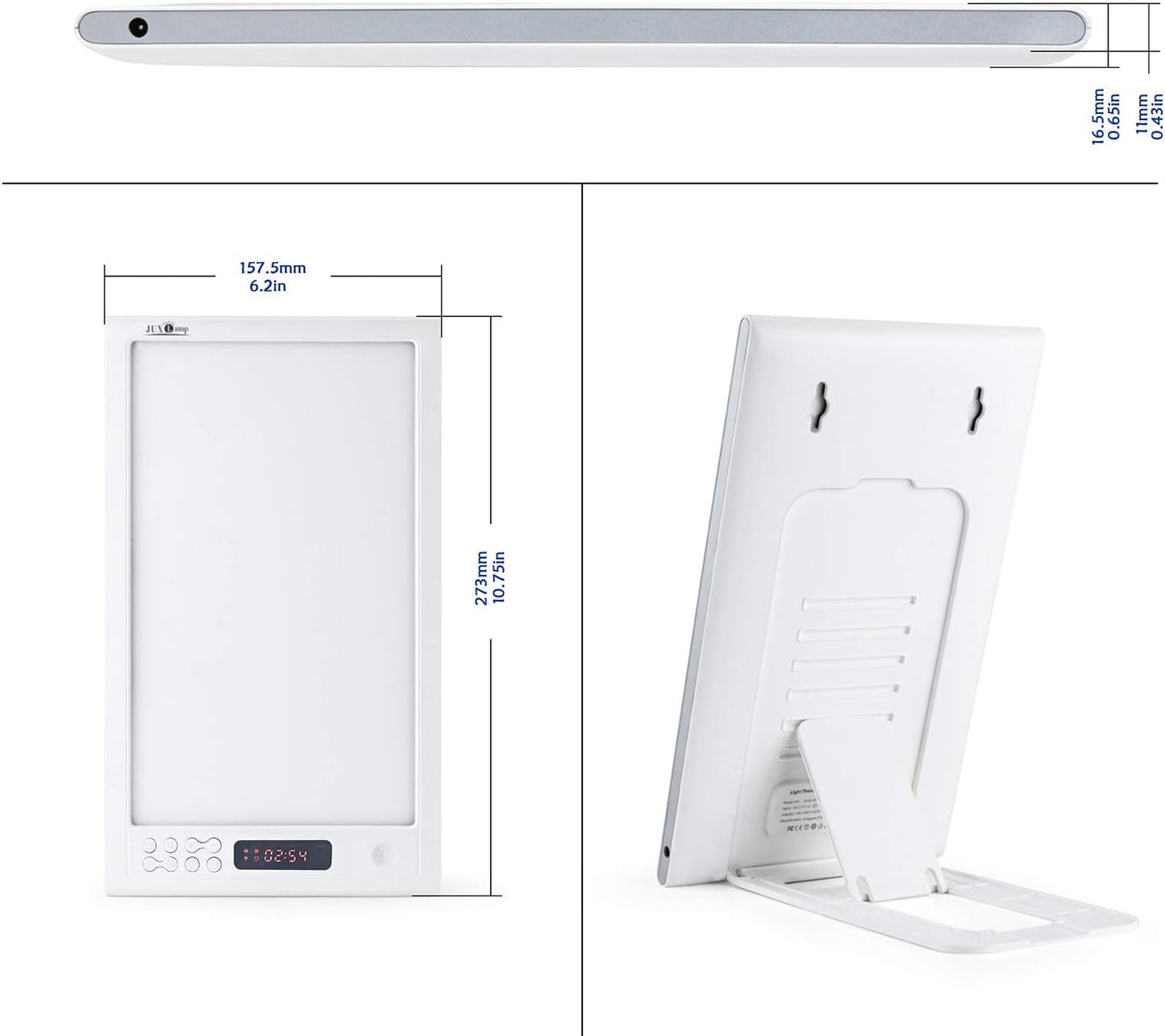 Bright Light Therapy Lamp 12000 Lux - Sunrise Alarm Clock with Dawn Simulator, APP Control - Wake Up Happy & Start Your Day Positively