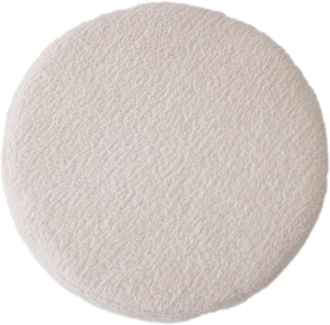 Lama Design Handmade Pouf Footstool for Living Room, Bedroom, Children's Room, Wooden Framed and Durable, Perfect for Resting Your Feet, Soft