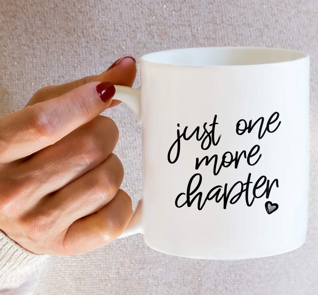 Retreez Funny Mug - Just One More Chapter Bookworm Book 11 Oz Ceramic Coffee Mugs - Funny, Sarcasm, Sarcastic, Motivational, Inspirational birthday gifts for friends, coworkers, siblings, dad or mom