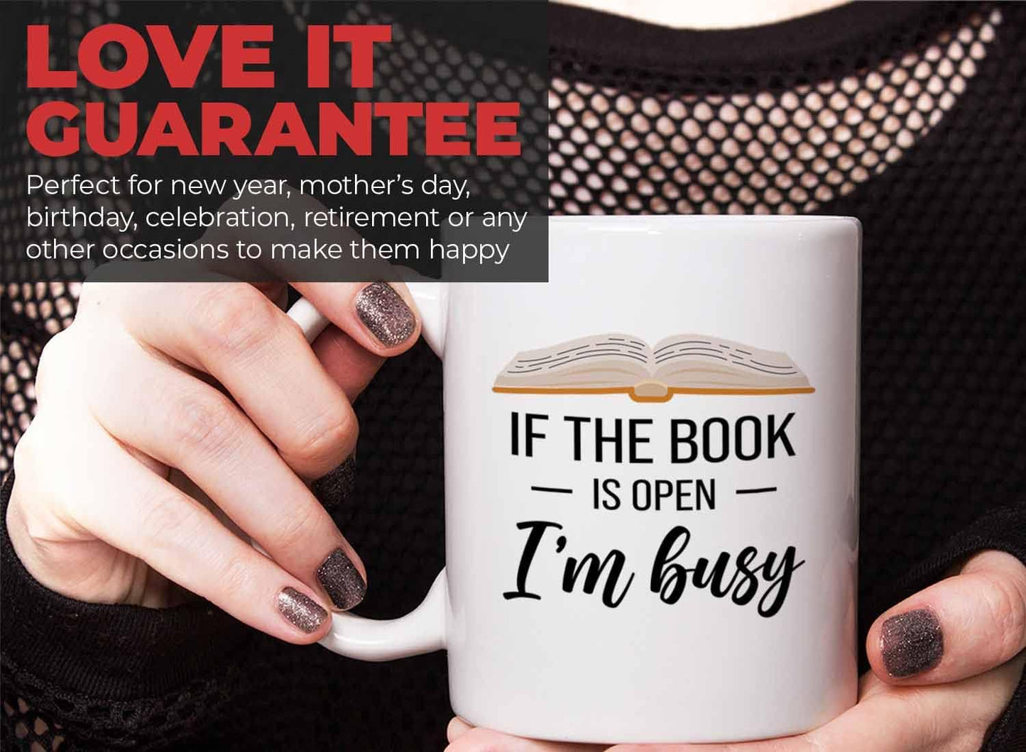Bubble Hugs Book lovers Coffee Mug 11oz White - If Book Open - Author Writer Library Library Editor Introvert Lovers Cat Chill Relax Bookworm Reading