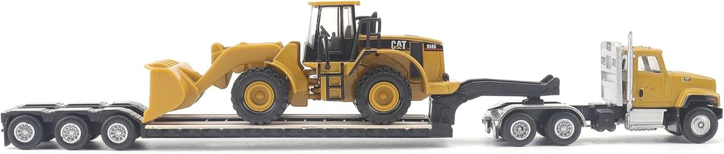 Diecast Masters 1/87 Caterpillar CT681 Day Cab with Lowboy & 950G Wheel Loader 84418