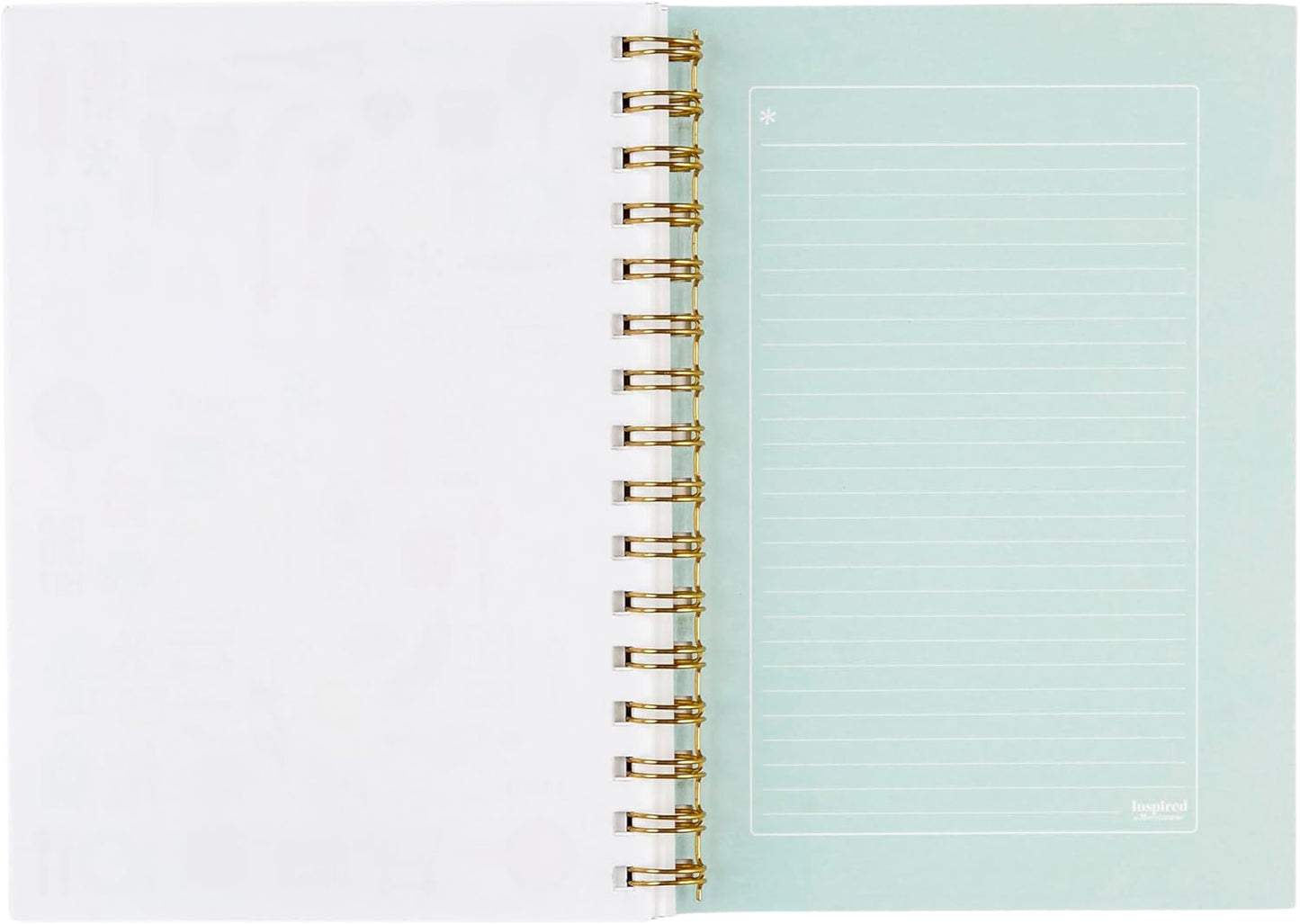 Erin Condren Inspired Collection A5 Weekly Meal Planner, Includes Shopping List Trackers