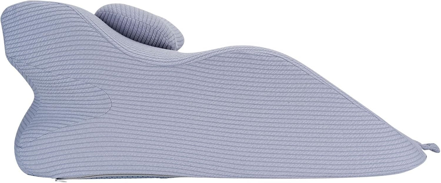 TOPINCN Orthopedic Memory Foam Pillow, Neck Support for Side Sleeper, Ergonomic Design Against Snoring and Back Pain