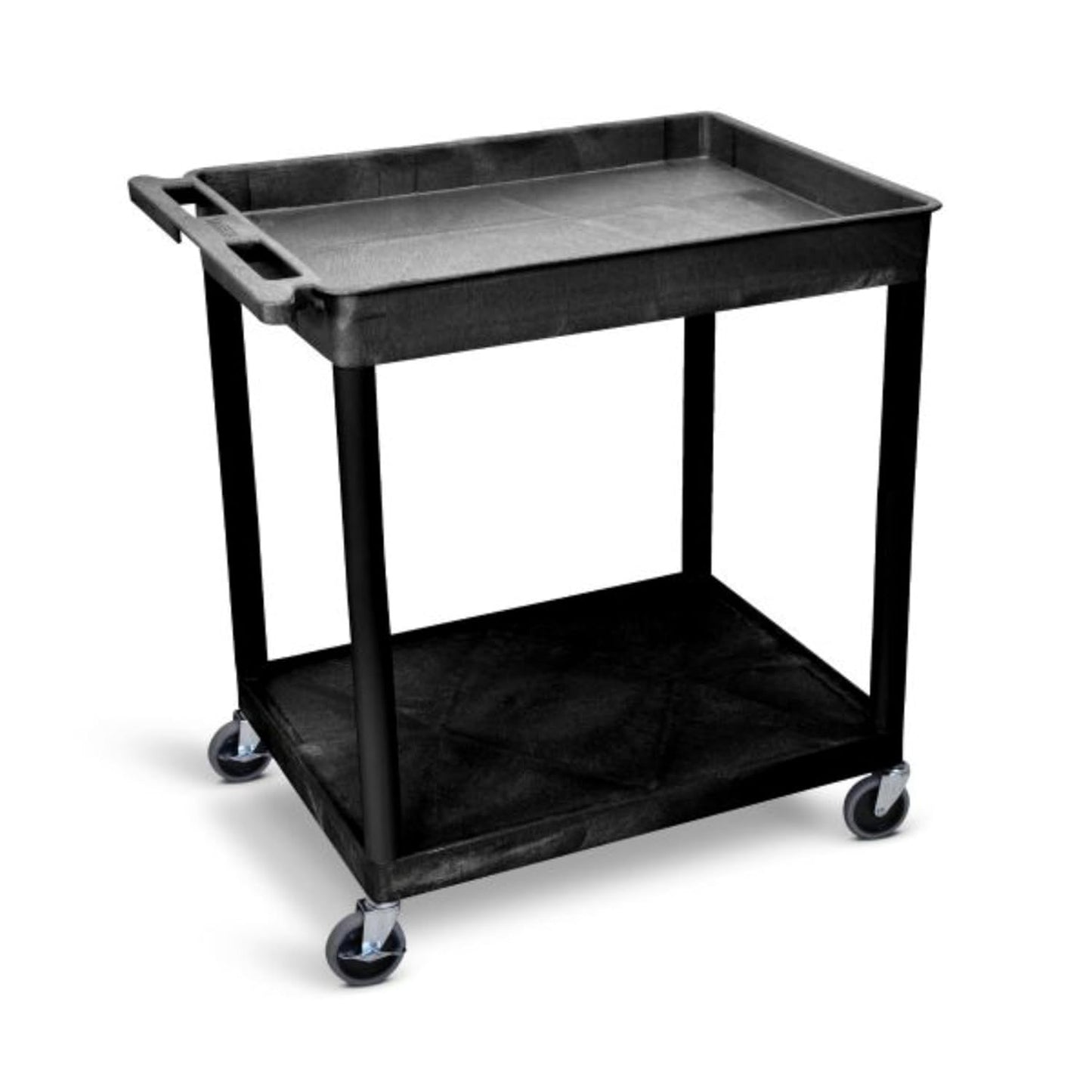 FSE 373-TC12-B Large Top Tub and Flat Bottom Shelf Cart