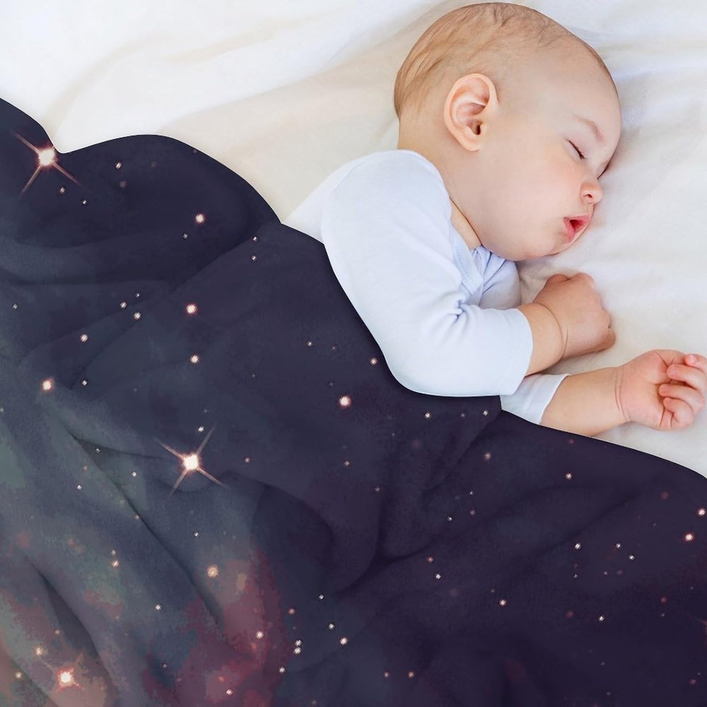 Star Field in Deep Space Blanket Super Soft Lightweight Throw Blanket Cute Cozy Warm Bed Blanket Decorative Fuzzy Blanket All-Season Home Decor Gift for Sofa Couch Living Room 50"*60"(130 * 150cm)