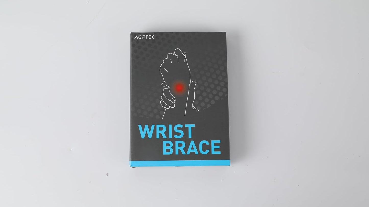 AGPTEK Wrist Hand Brace for Mild Carpal Tunnel Syndrome Arthritis Tendonitis Pain Relief, Adjustable Wrist Support for Weightlifting, Gym, Wrok, Sports, Daily Use- Right Hand