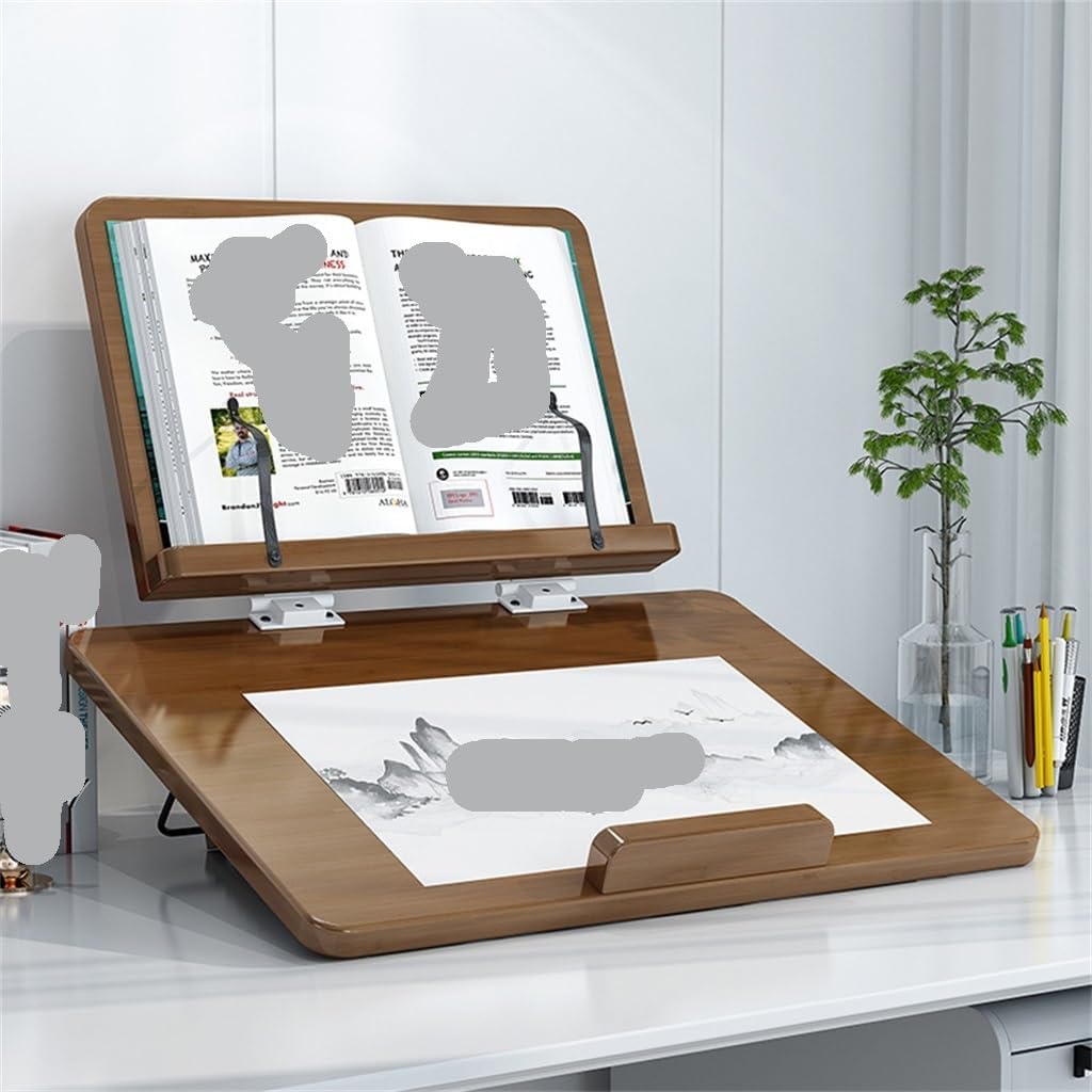 Reading Bookshelf, Multifunctional Desktop, Double-Layer Stand, Adjustable